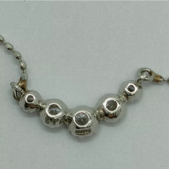 Necklace Diamond 0.12ct Platinum - Picture 5 of 9